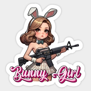 Tactical Bunny Girl Sticker